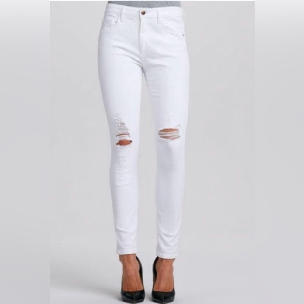Joe’s Jeans 29 white distressed skinny jeans
